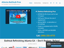 Tablet Screenshot of bathtubrefinishingatlanta.org